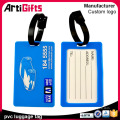 Hot selling double tone custom metal luggage tag in zinc